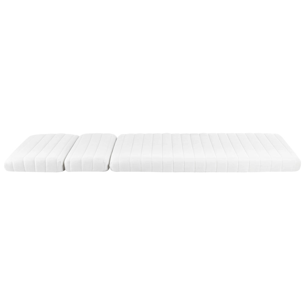 Materasso in schiuma per letto allungabile Bianco 90 x 130/160/200 cm Schiuma PU a media compattezza per bambini Sfoderabile