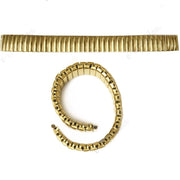 Trade Shop - Cinturino Elastico Metallo Universal Ricambio Orologio Larghezza 18mm Oro -