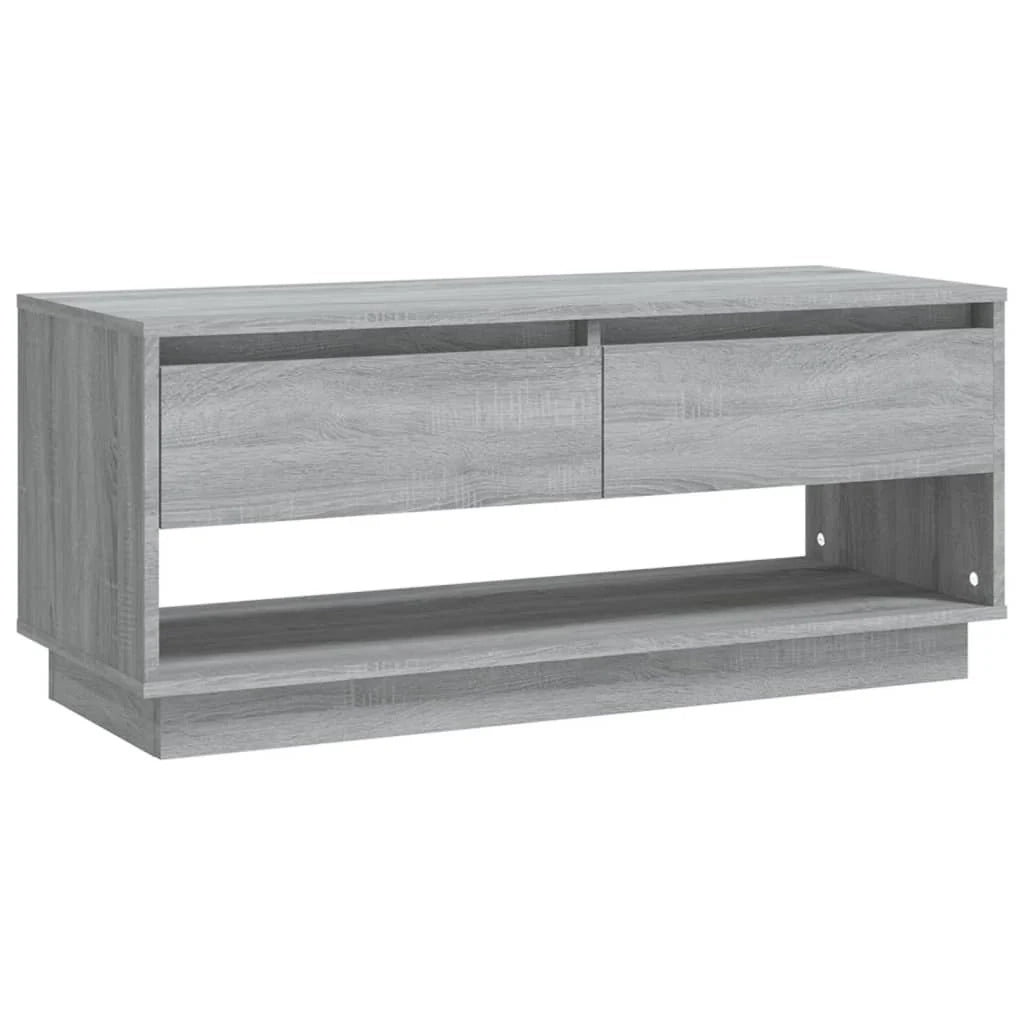 Mobile TV multimediale mensola TV credenza TV sala da pranzo soggiorno camera da letto Sonoma 102 x 41 x 44 cm legno ingegnerizzato grigio 02_0028368