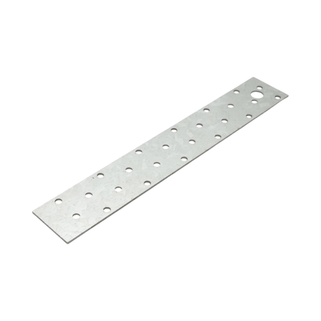 Piastra forata 40x250mm, spessore 2mm, acciaio zincato