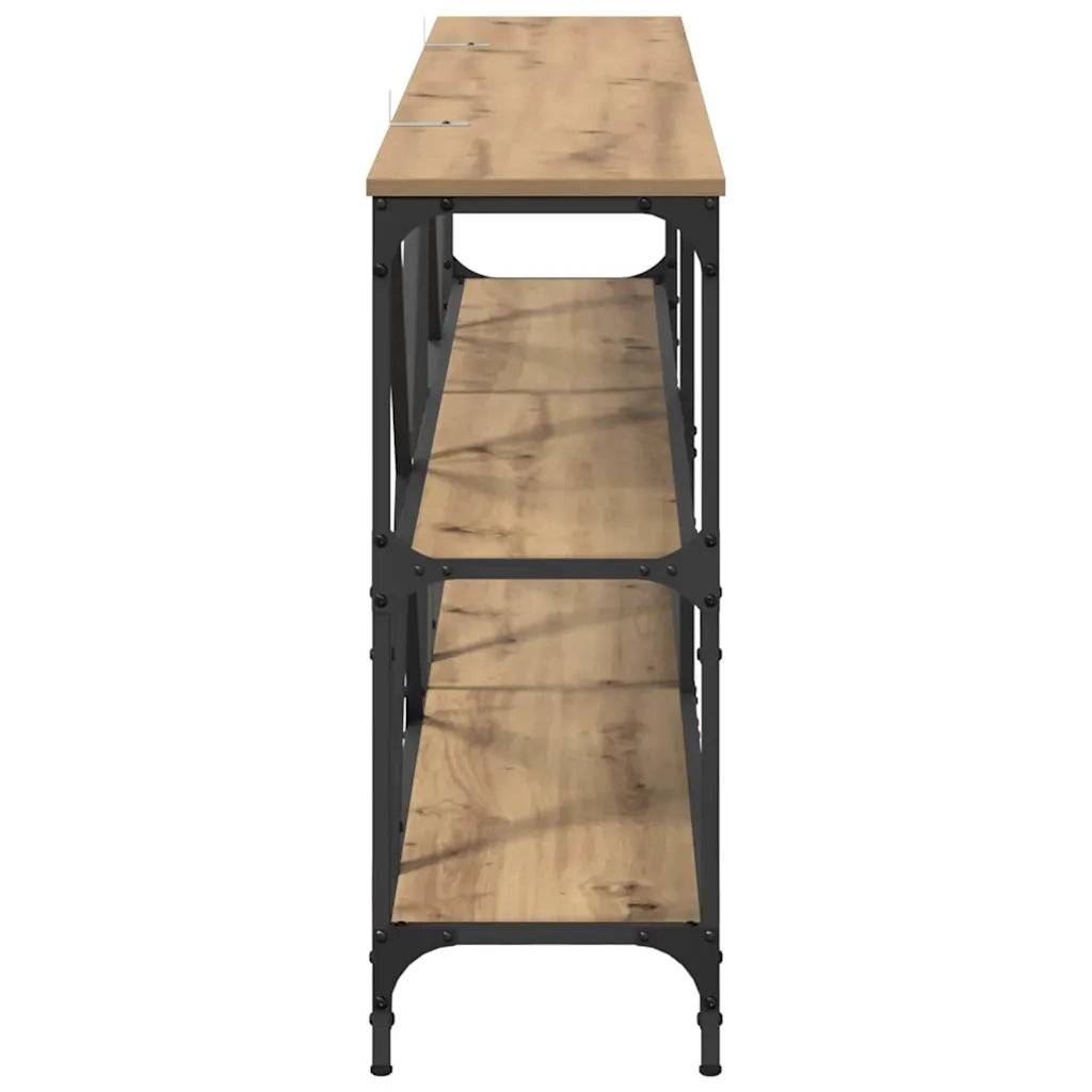 Tavolo consolle Rovere artigianale 180 x 30 x 75 cm