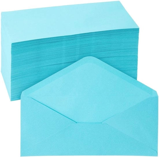 Enveloppe Zakili 200-Pack - Enveloppe #10 - 120gsm - 10,8 x 24 cm - Sigillatura Incollata - Enveloppe per Documenti