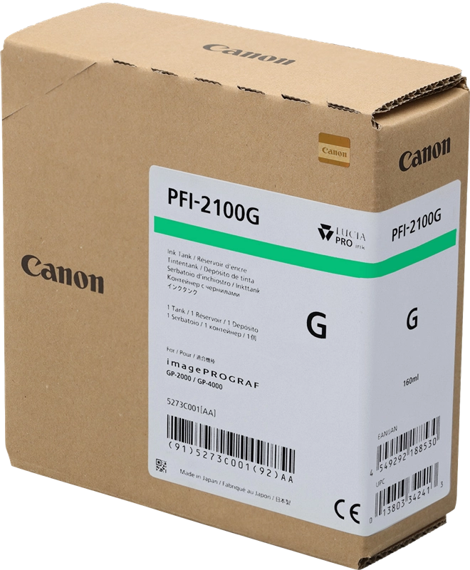 Canon PFI-2100 G cartuccia d'inchiostro 1 pz Originale Verde