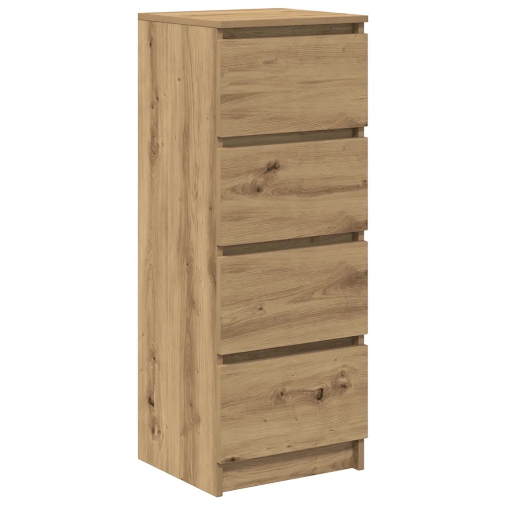 vidaXL Credenza Rovere Artigianale 37,5x35x99 cm in Legno Multistrato