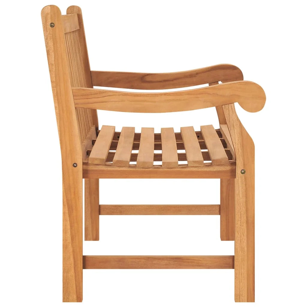 Panca da giardino mobili da esterno terrazza 114 x 69 x 92 cm legno massello di teak 02_0011182