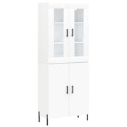 Credenza | Madia | Buffet da pranzo | Armadio da pranzo Bianca 69,5x34x180 cm in Legno Multistrato