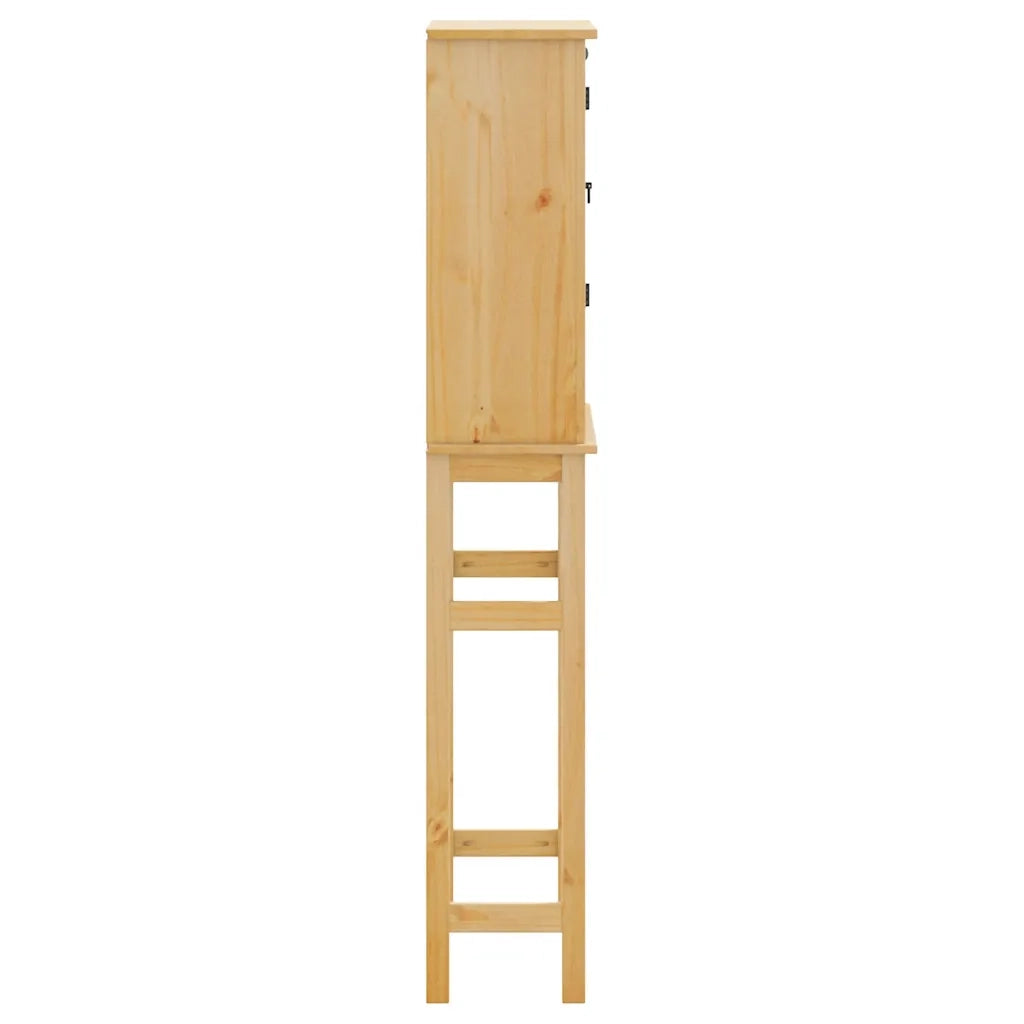 Mobile Lavatrice da Bagno | Armadio da bagno Corona in Legno Massello di Pino