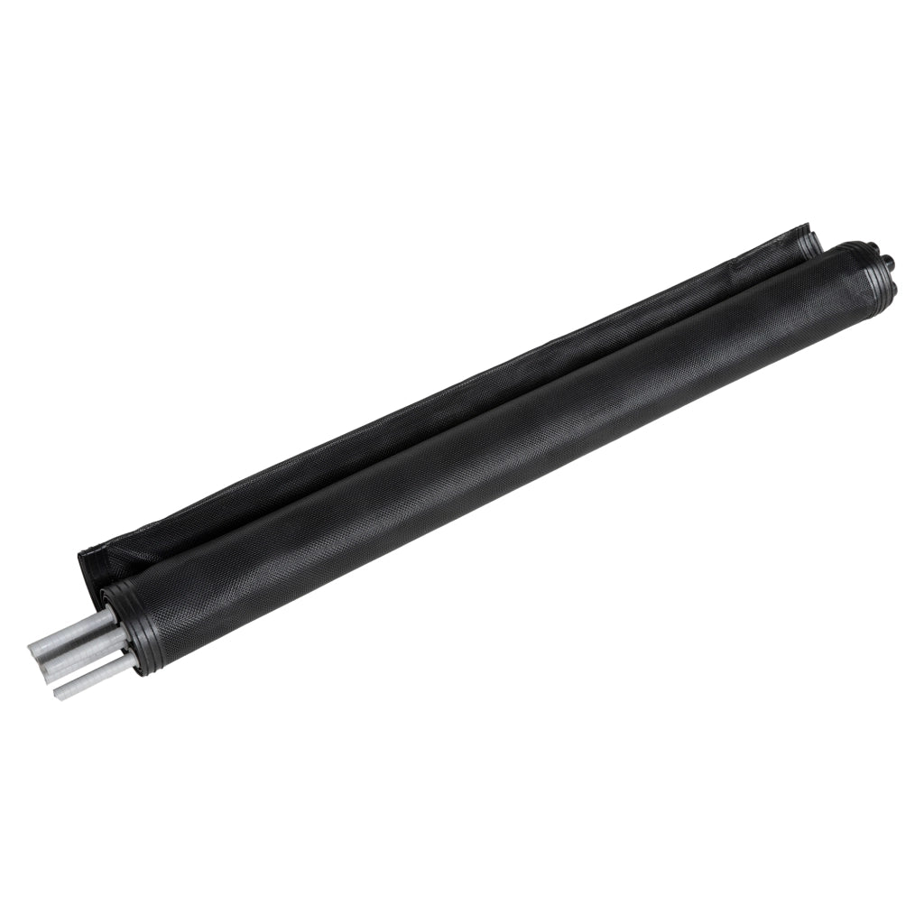 Recinzione di sicurezza per piscina 365x126 cm, set 4 pannelli in alluminio e rete Texteline nera