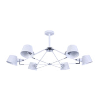 Lampadario Modern in Metallo Abigail Bianco