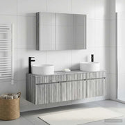 Set di Armadi da Bagno 4 pcs Sonoma grigio 103,5 x 15,5 x 70 cm 3406668