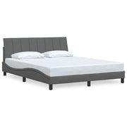 Letto matrimoniale | Letto per adulti | Giroletto senza Materasso Hanko Grigio Scuro 160x200 cm Tessuto