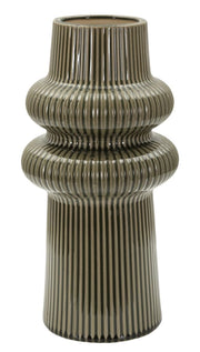 Vaso Harmony Ø18x36 cm in Ceramica Verde