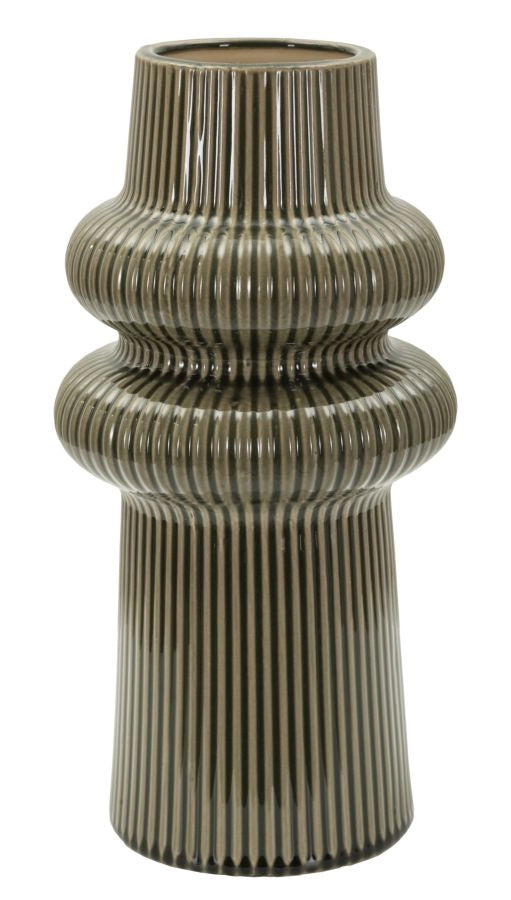 Vaso Harmony Ø18x36 cm in Ceramica Verde
