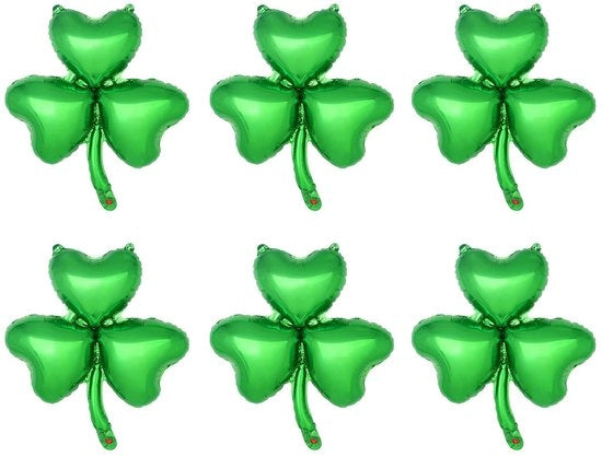 Decorazioni per la Festa di San Patrizio - Balloni di Shamrock - 12 pezzi - Verde Klaver - Ideali per Feste