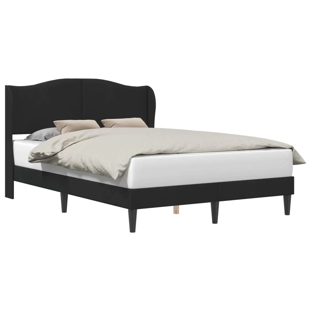 Struttura del letto con testiera Nero 120 x 200 cm Velluto 42027915