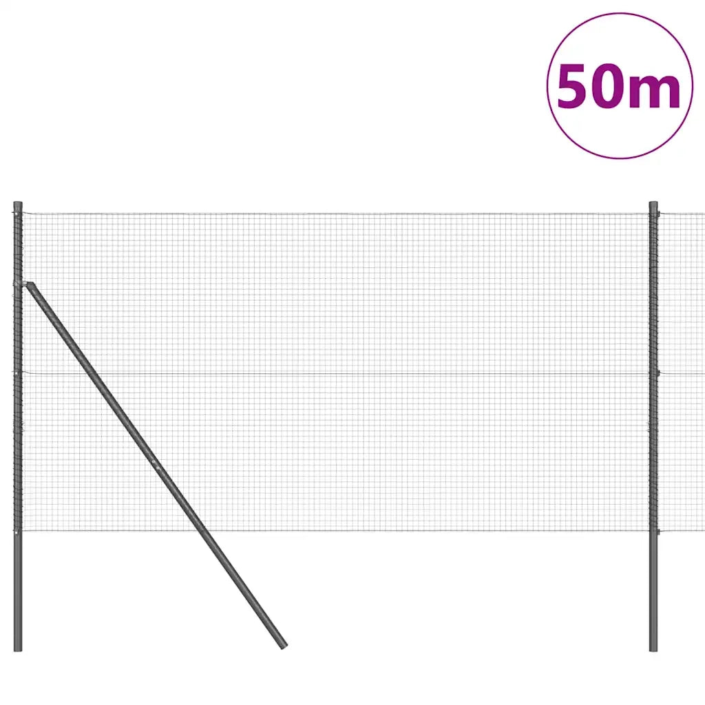Palo della recinzione Grigio 50 x 1,2 m (rete 19 x 19 mm)