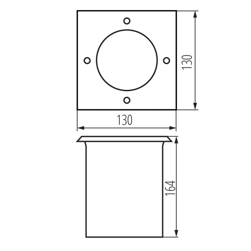 Faretto calpestabile da esterno Kanlux BERG GU10 10W IK10