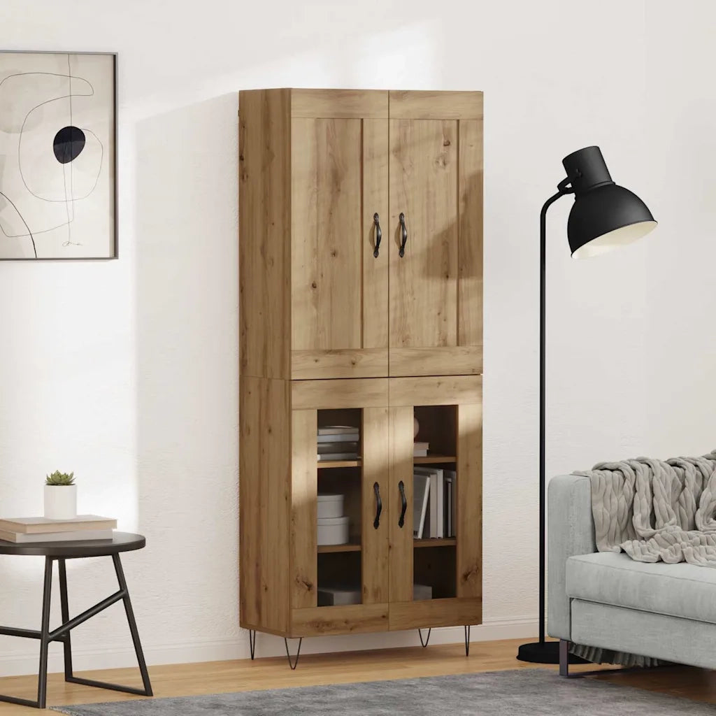 Credenza-Buffet-Armadio da cucina Rovere artigianale 69,5 x 34 x 180 cm 854010