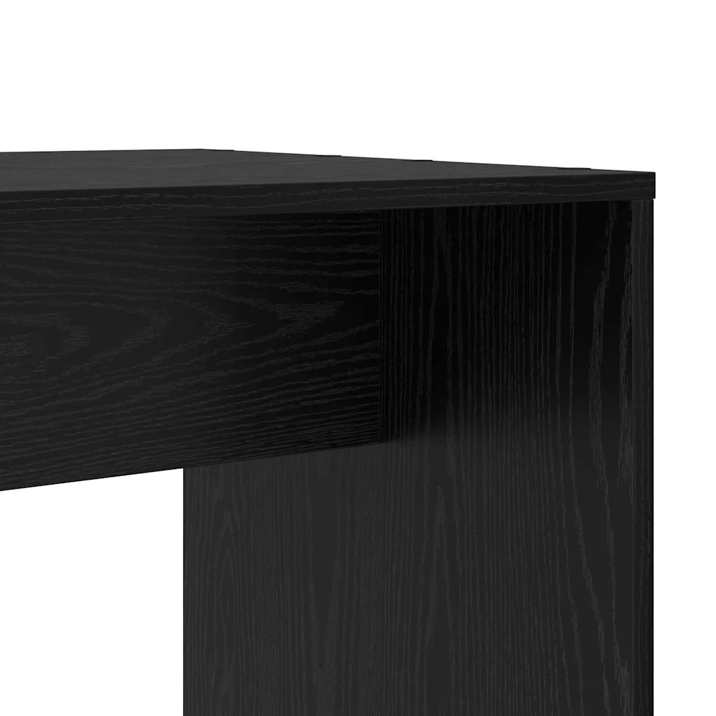 Scrivania Rovere Nero 138,5 x 55 x 143 cm Legno multistrato 3337250