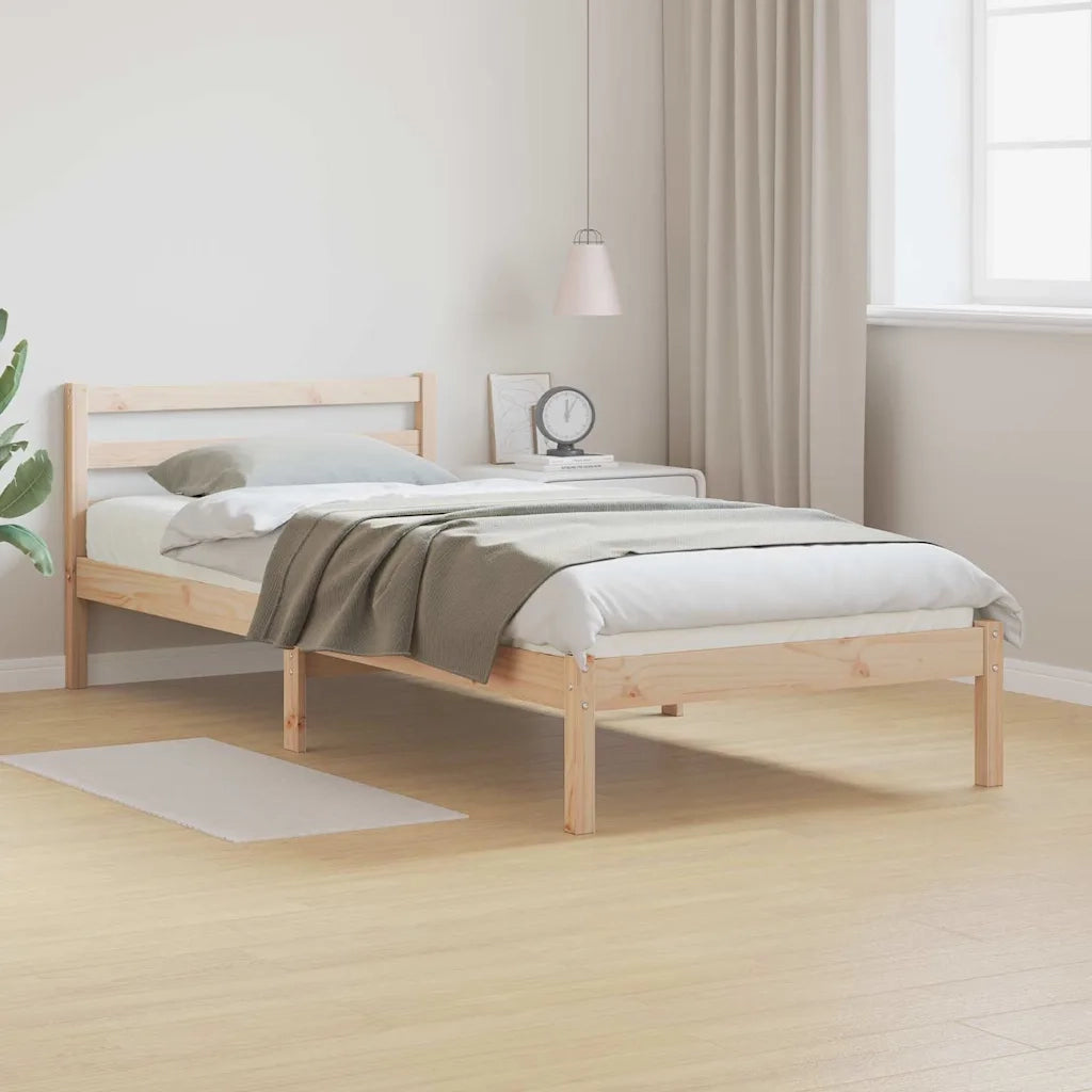 Struttura del letto con testiera Marrone 215,5 x 85,5 x 69,5 cm 869760