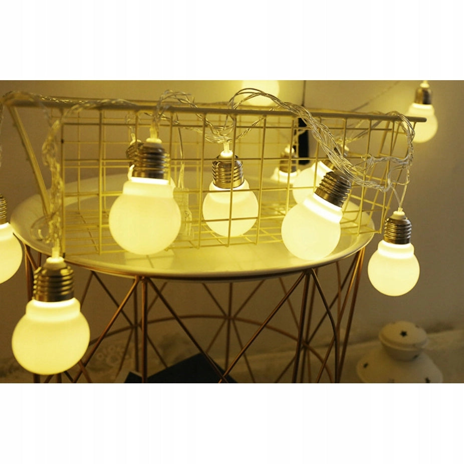 Ghirlanda LED a Batteria 20x – Luce Calda Gialla | 3m, 20 LED, 1.2W | Decorazione per Casa e Giardino, Feste, Natale