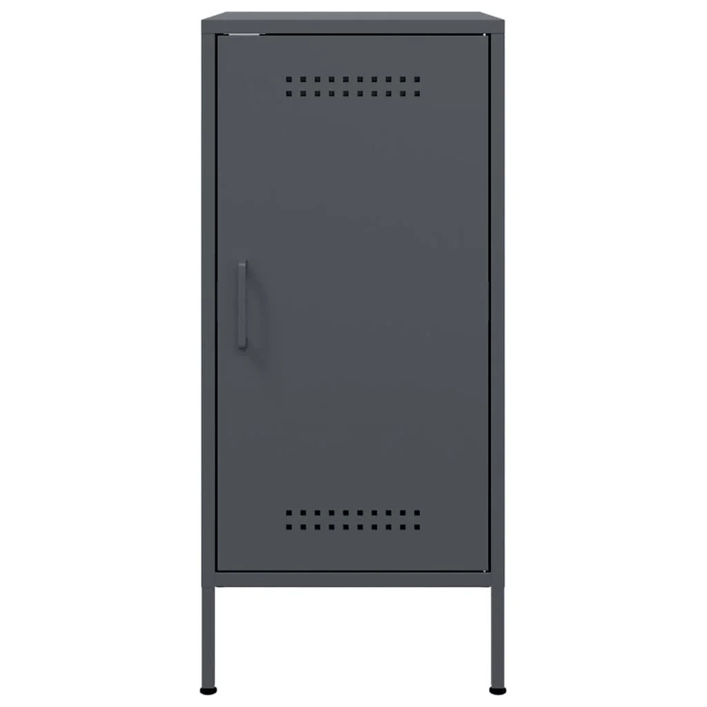 Buffet credenza cassettiera mobiletto mobile contenitore organizer per cucina soggiorno salotto 36 x 39 x 79 cm acciaio antracite 02_0029695