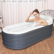 Ligbad opvouwbaar per adulti - Bagno pieghevole - Bagno libero - 168x76x68cm/Grigio scuro