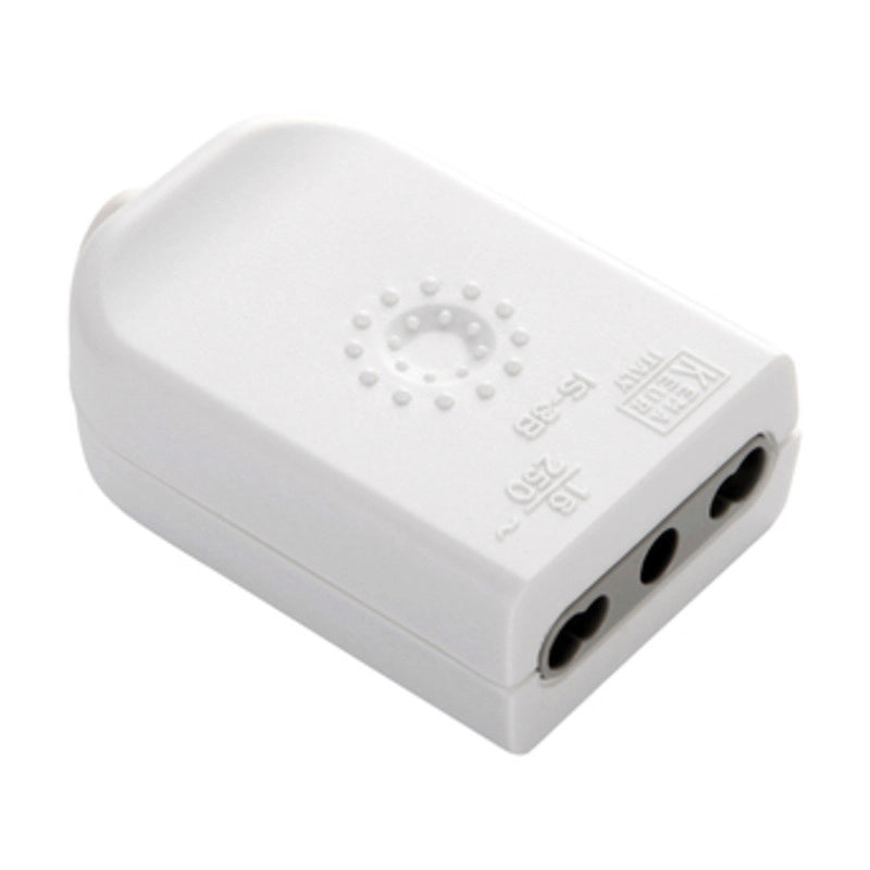 PRESA BIPASSO 2P+T BIANCO FIG.1- ELECTRALINE 3PMARK- 25,0 pz