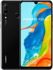 HUAWEI P30 Lite (128 GB, 4 GB di RAM) 6,15" schermo, fotocamera AI tripla, 32MP Selfie, Dual SIM Globale 4G LTE GSM Fabbrica Unlocked MAR-LX3A (Midnight Black)