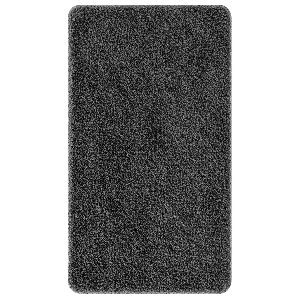 Tappetino da bagno rettangolare grigio scuro 70x120 cm in polipropilene antiscivolo