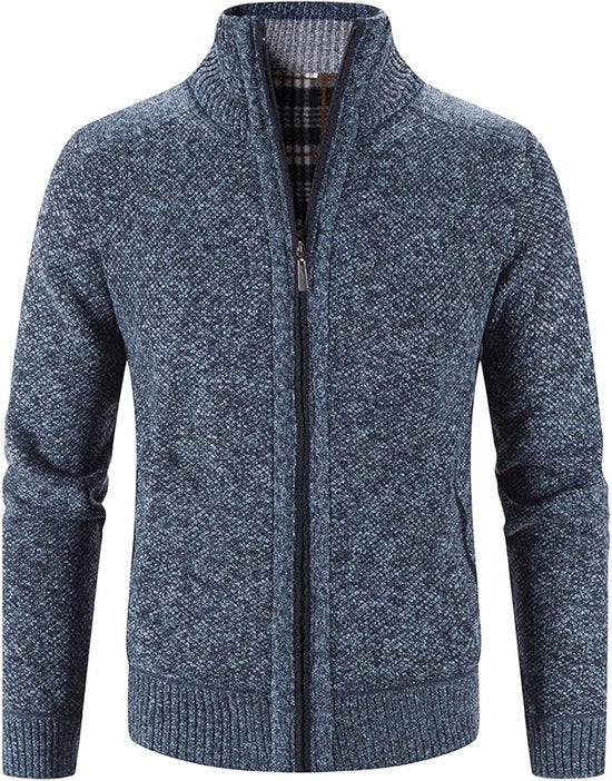 Vest da Uomo con Cerniera e Piena di Flanella