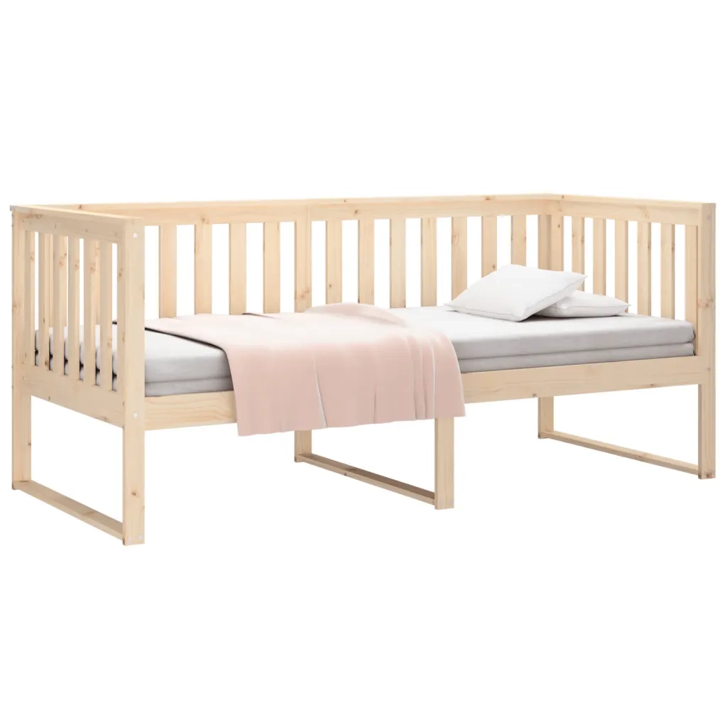 Letto singolo | Letto per adulti | Dormeuse senza Materasso 90x190 cm in Legno Massello di Pino
