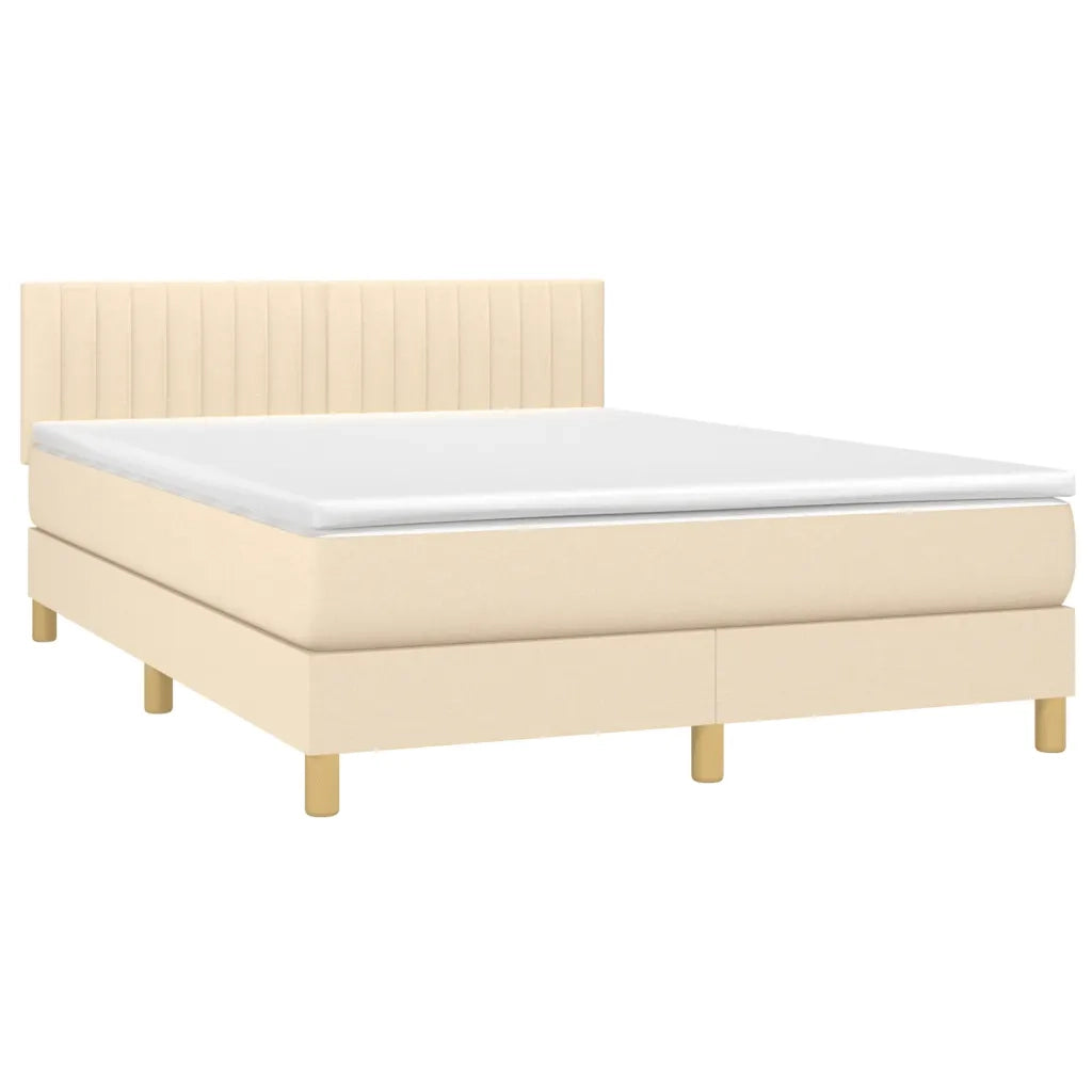 Giroletto a Molle con Materasso Crema 140x200 cm in Tessutocod mxl 75595
