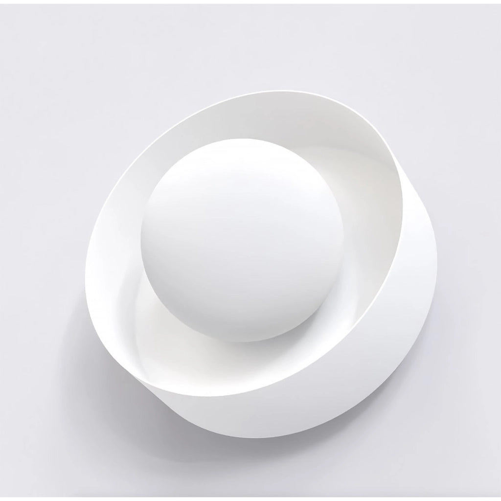 Lampada a parete Lulu in acciaio bianco opaco