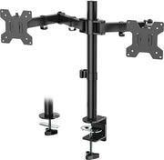 Sostegno monitor LCD da tavolo standard con braccio doppio in nero WL-M002 - originale