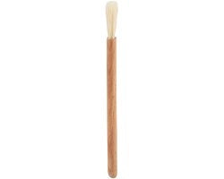 Borsetto in legno 2 pezzi - Spazzola per cucina - Spazzola per BBQ - Spazzola per sausaggi - Manico piatto/rotondo - Dimensioni 19x2,2cm/19x4,3cm - Spazzola per cucina