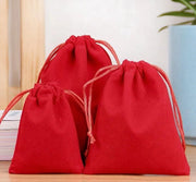 Borse in velluto con cordoncino - 10 pezzi - borse di velluto per regalo - borsa per gioielli - sacchetto in velluto - 20 * 25 cm