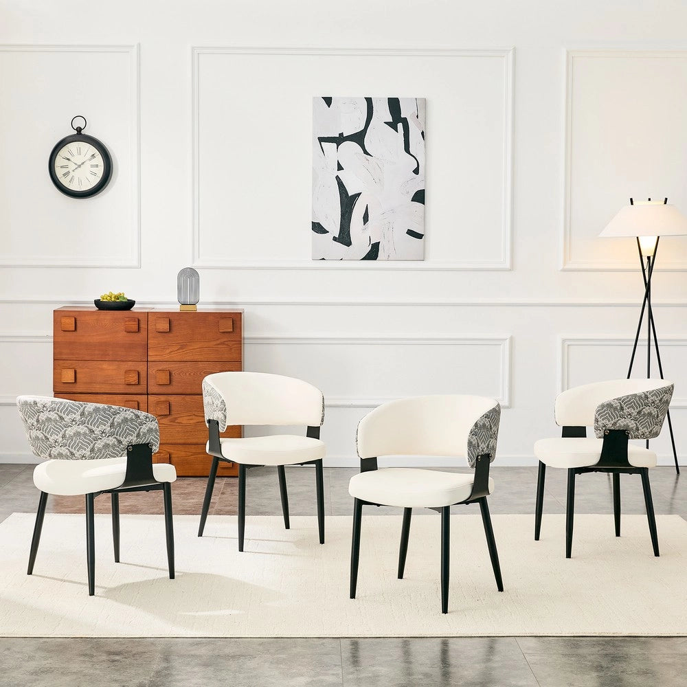 Sedie da Pranzo Set 2 Pezzi Stile Retr¨° ¨C MINIMAL ¨C Similpelle con Braccioli e Gambe in Legno