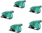 Interfaccia di commutazione a tappo acqua - 12mm - Protezione per interruttori - Verde brillante - Set da 5 - Adatto per elettronica - Acqua resistente