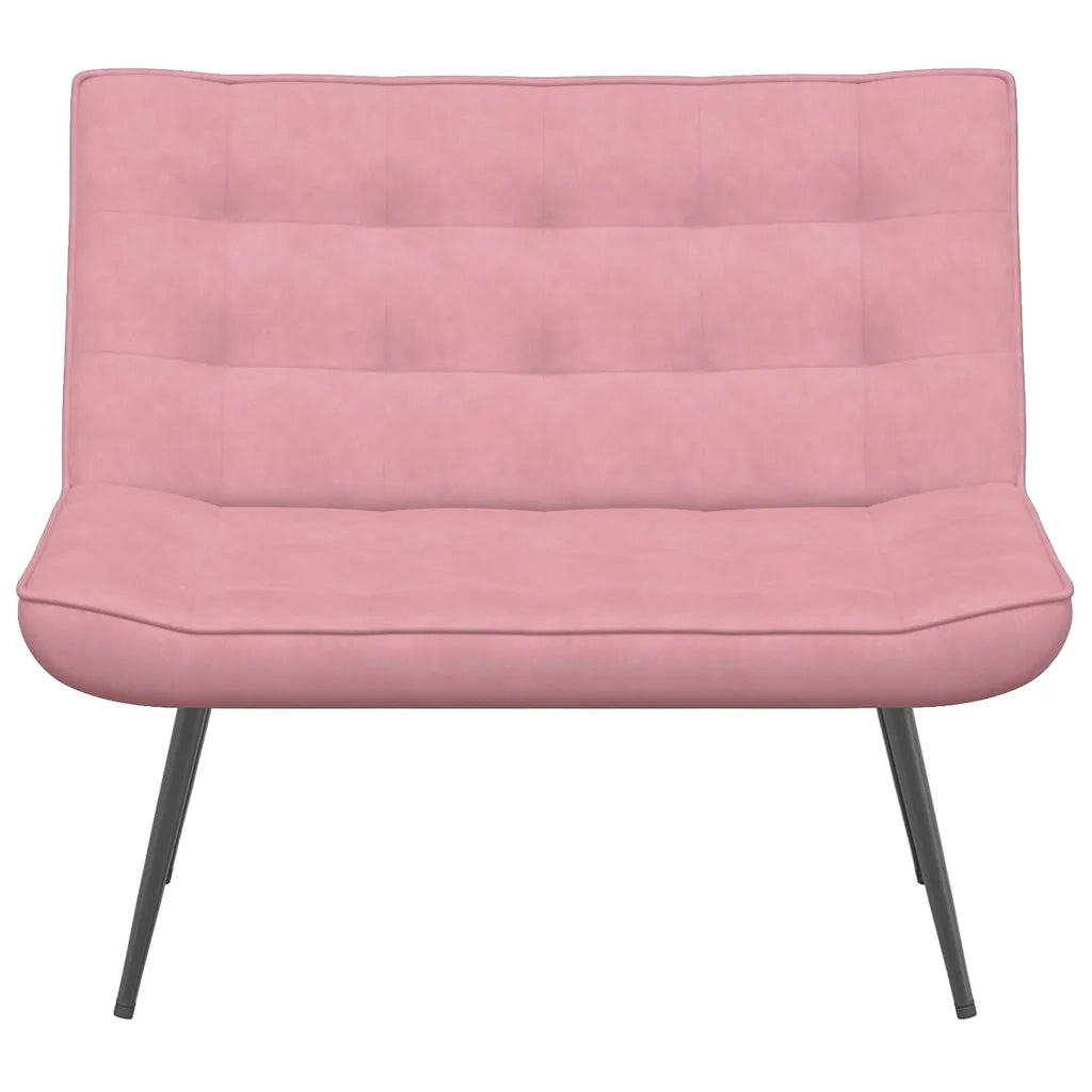 Panca Rosa 110x74x84 cm in Velluto 4012340