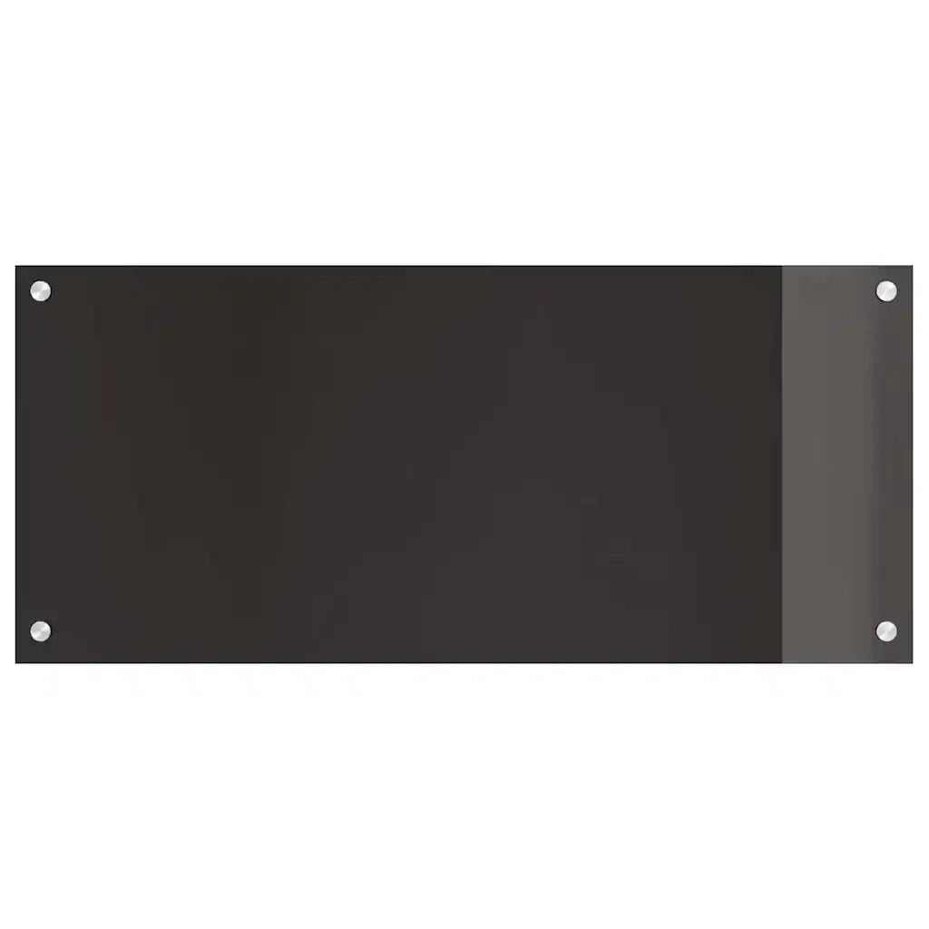 Schienale da cucina 2 pz Nero 90 x 40 cm vetro temperato CFW3863001