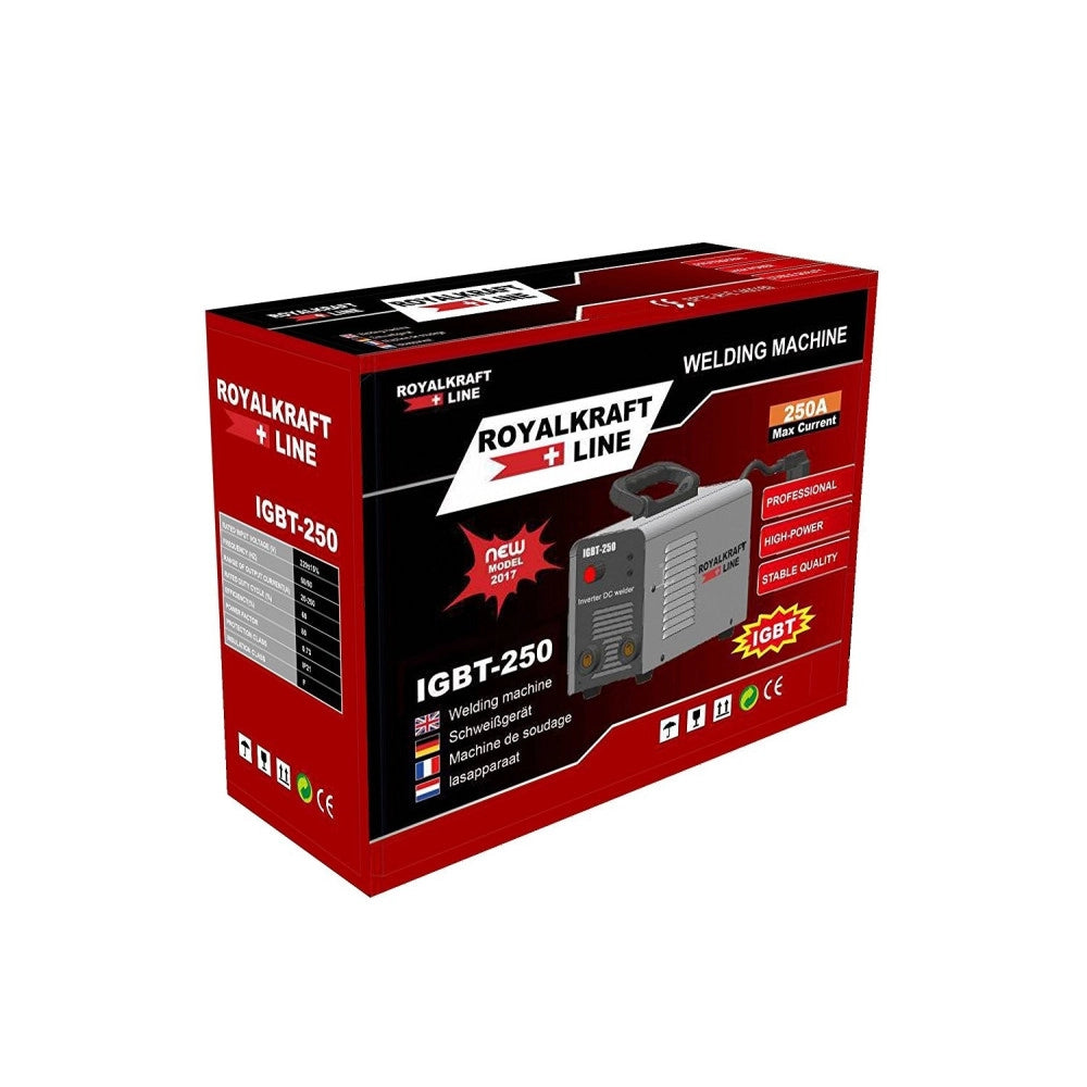 Trade Shop - Saldatrice A Elettrodo Elettrica Inverter Igbt Saldatura 250a Fabbro Cavo 2mt -