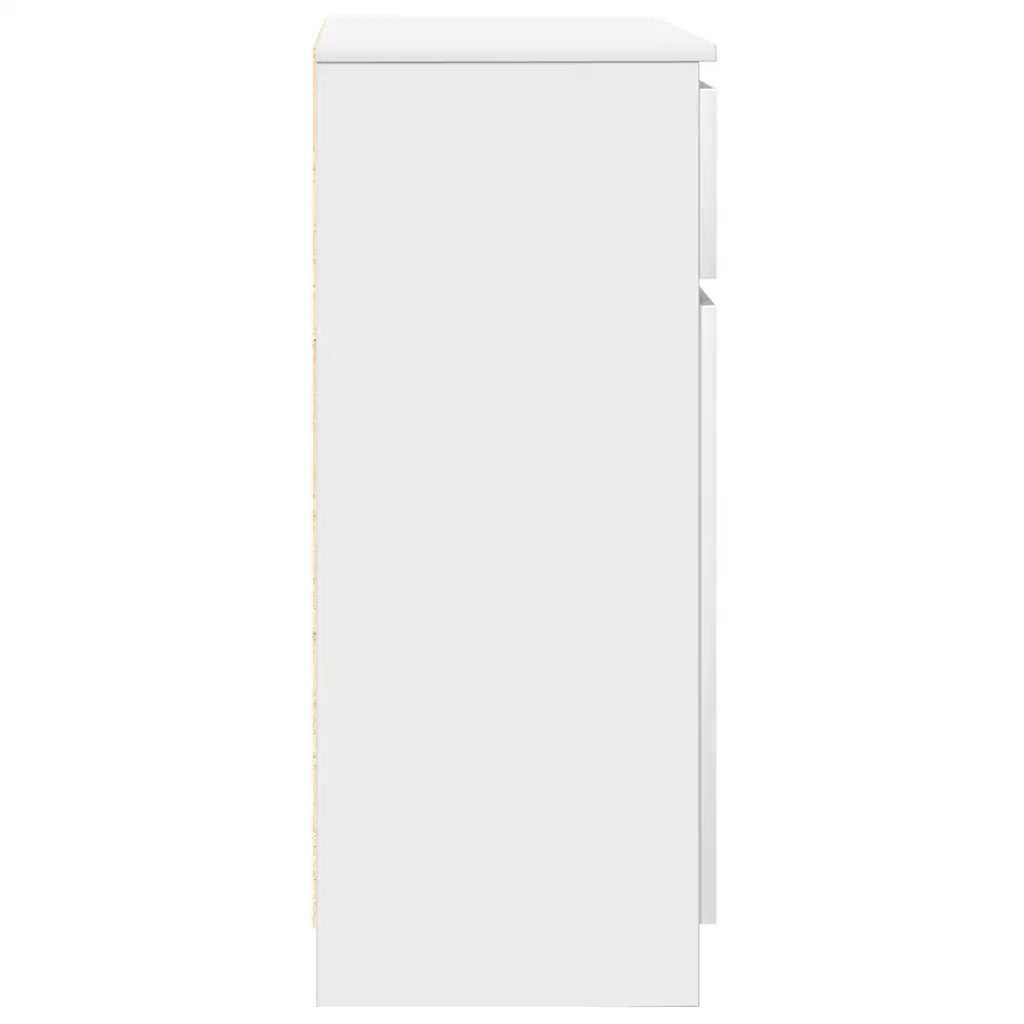 Credenza con Cassetto Bianco 71x35x84 cm in Legno Multistrato 861589