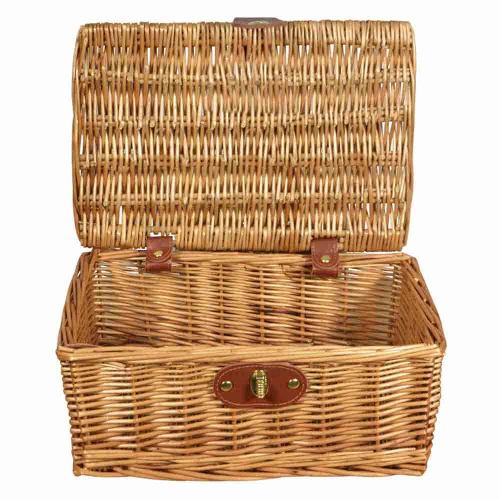 Cesto Bauletto in Vimini naturale con Manico cm 30 x 21 x 13 h
