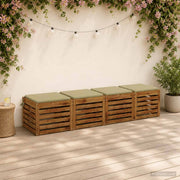 Cuscini per Sedia in 4 Pezzi SOEST 4 pz 100% Poliestere 944325
