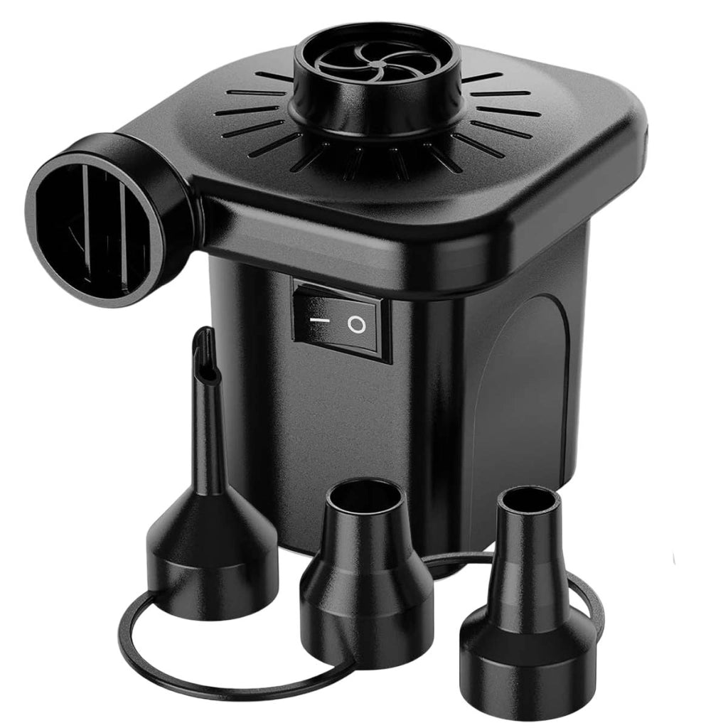 Pompa d'aria elettrica portatile da 50W per gonfiaggio e sgonfiaggio Nero Avizar