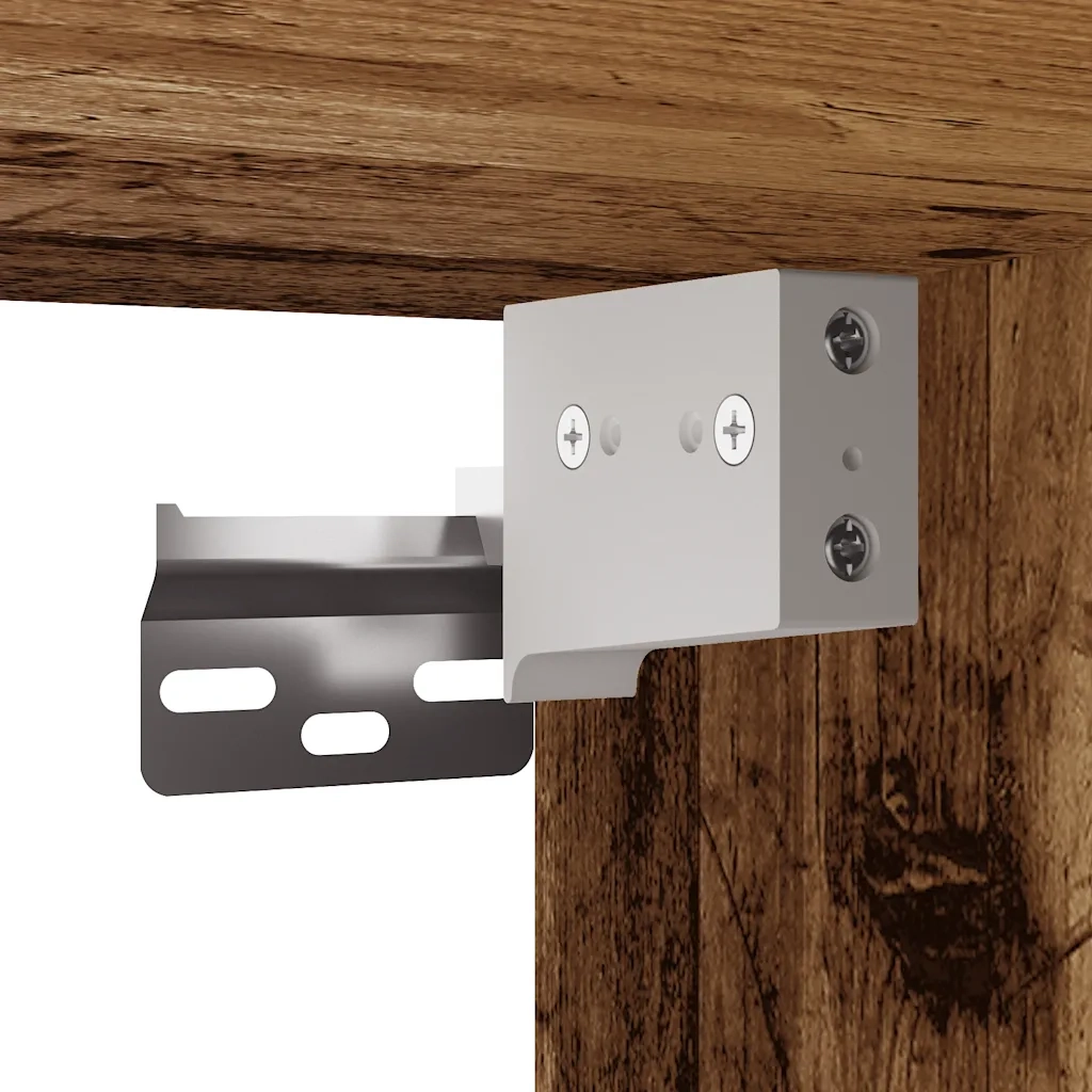 Mobile con Lavabo Integrato Legno Antico 3328923