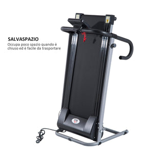 Tapis Roulant Elettrico Richiudibile Schermo LCD 500W