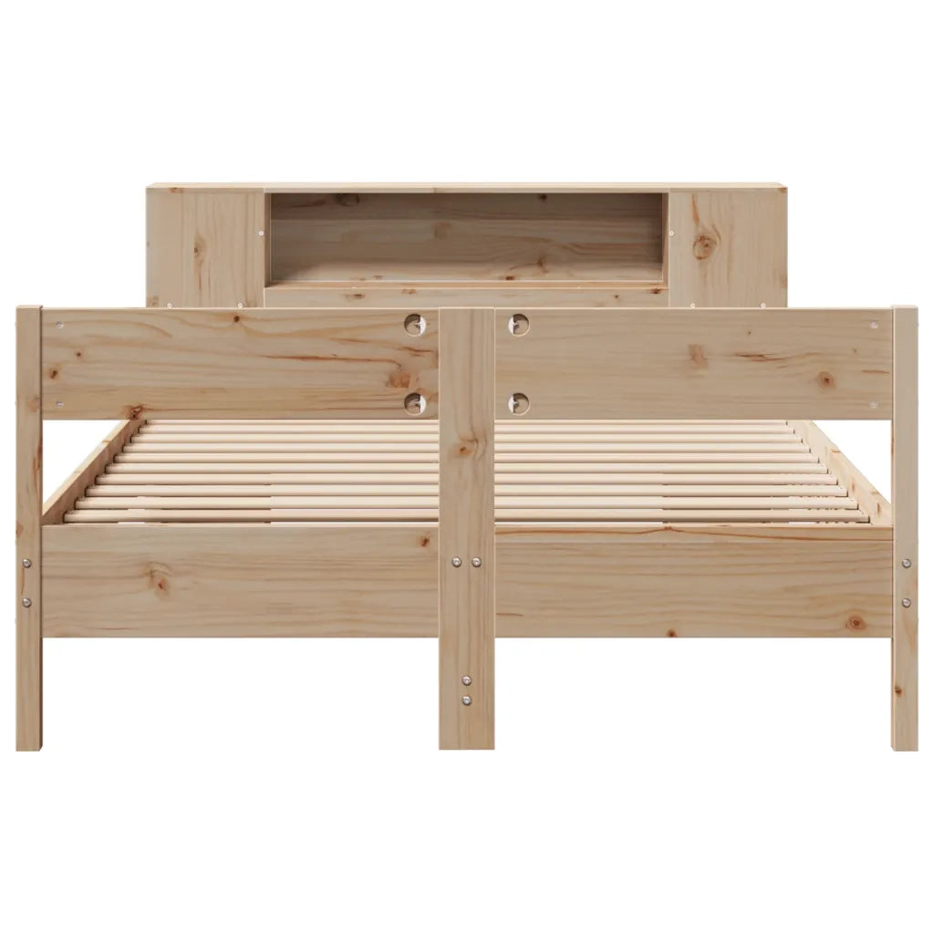 Letto Libreria senza Materasso 135x190 cm in Legno di Pino 3322957
