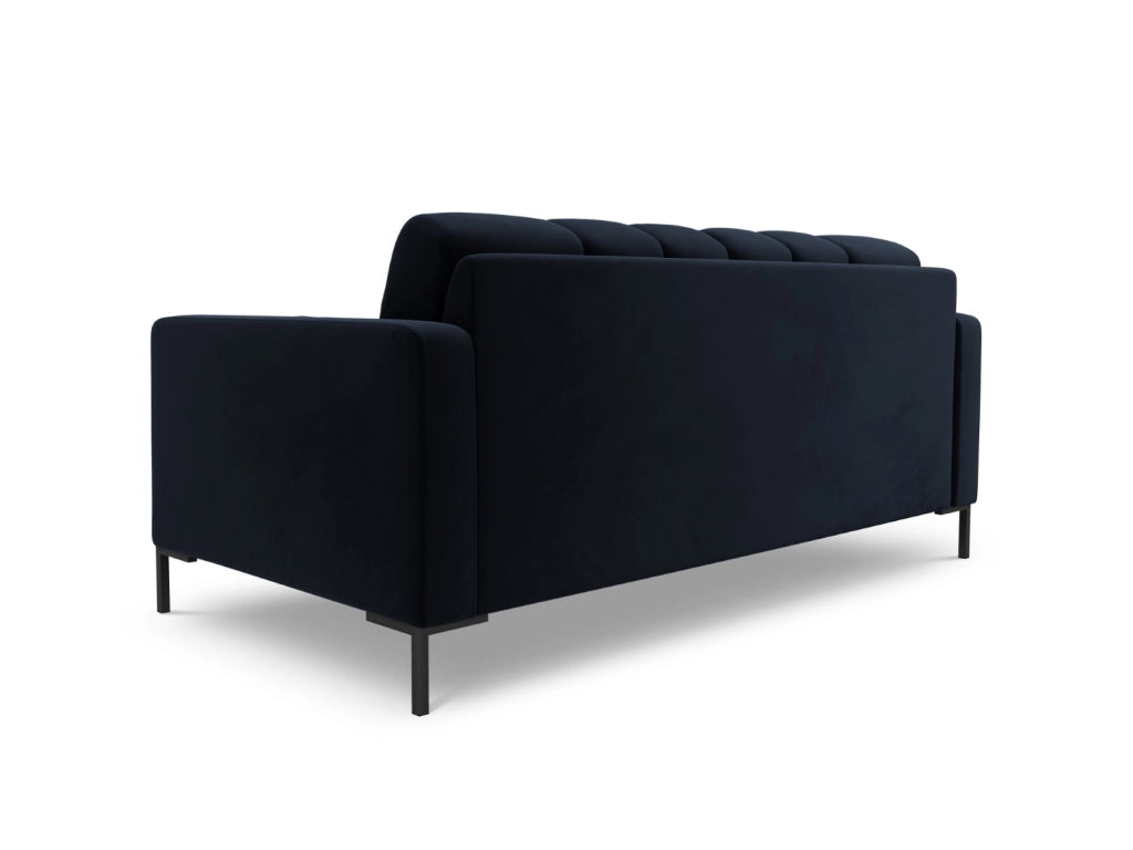 Cosmopolitan Design - Divano "Bali" 2 posti in velluto blu scuro 